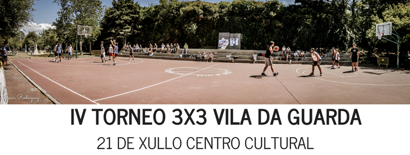 Este sábado día 21 de xullo de 2018, as pistas deportivas do Centro Cultural da Guarda acollen a cuarta edición do Torneo de Baloncesto de verán 3x3 Vila da Guarda.