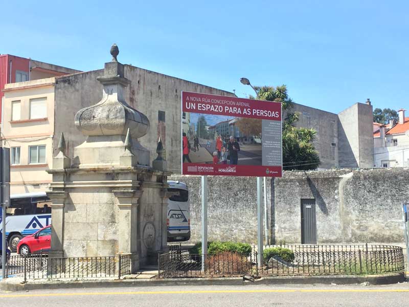 O vindeiro luns día 10 de setembro iniciaranse na Guarda as obras da Rúa Concepción Arenal no tramo comprendido entre a Rúa Galicia(Altamar) e a Rúa Pacífico Rodríguez.