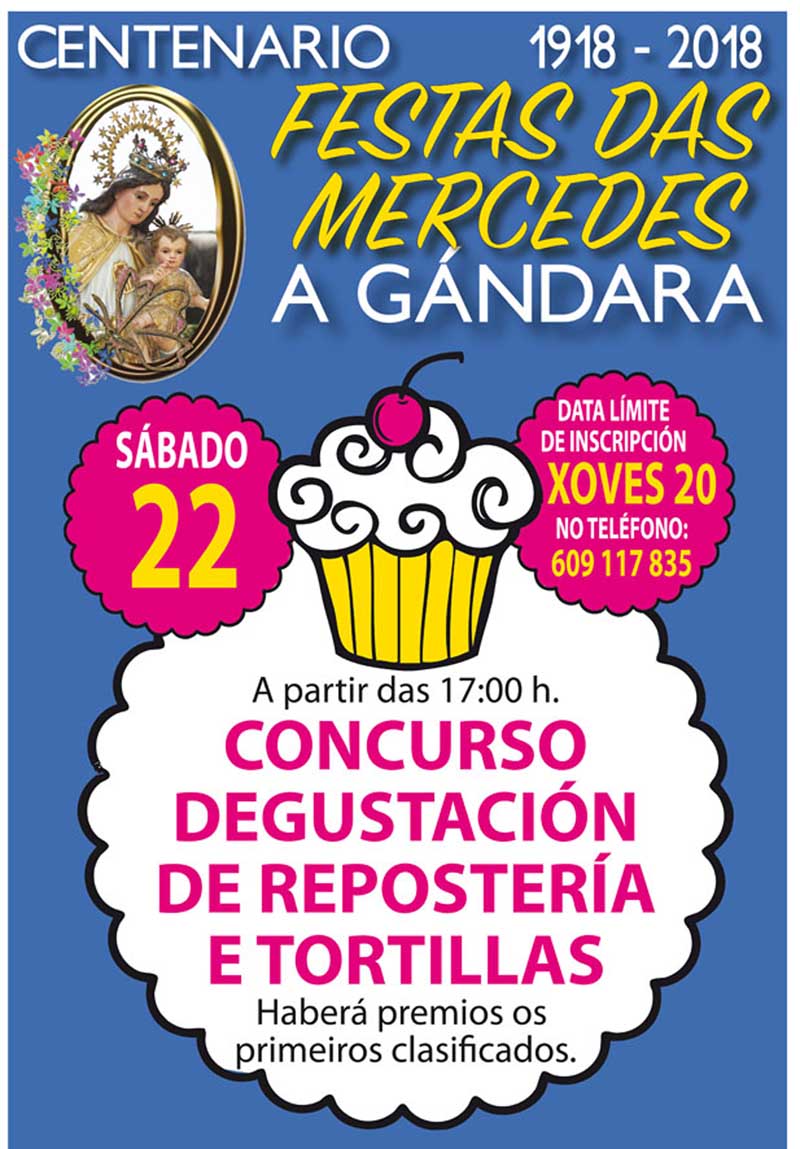 A Gándara celebra do 14 ao 24 de setembro o Centenario das Festas das Mercedes cunha ampla programación de actividades nas que se inclúen eventos deportivos, gastronómicos e de lecer.