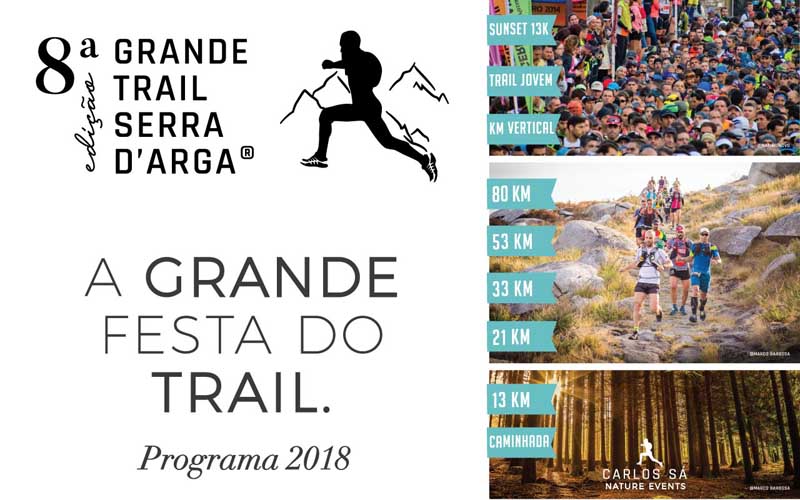 Esta fin de semana celébrase o evento deportivo Grande Trail Serra D´Arga 2018, unha proba que este ano cruza a fronteira dende Caminha para desenvolver parte do seu programa no Concello da Guarda e no Monte de Santa Trega.