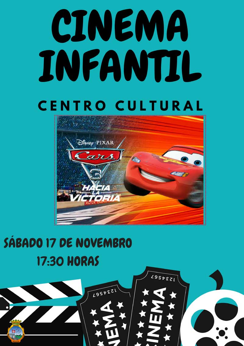 O Centro Cultural da Guarda acolle este sábado ás 17:30h unha nova sesión de cinema infantil coa proxección da película “Cars”.