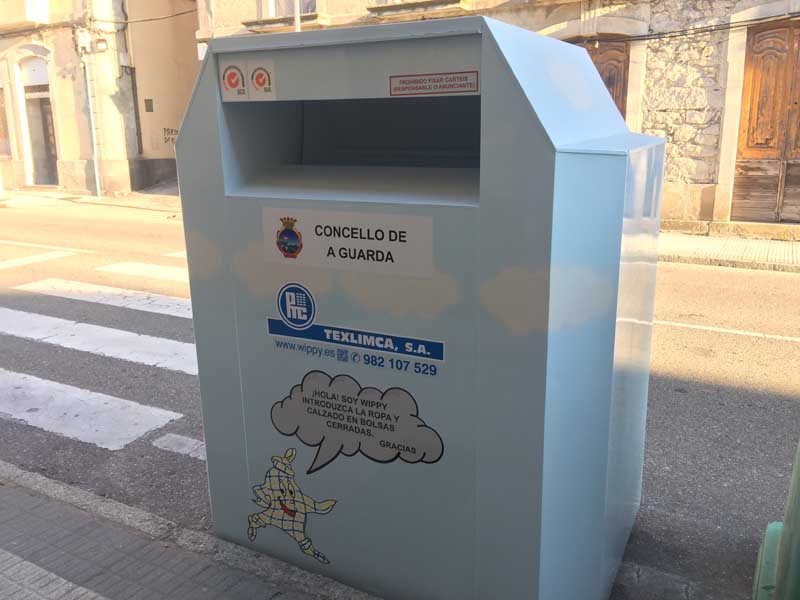 Neste senso instaláronse 5 contedores, emprazados no aparcamento da Rúa Malteses do Porto da Guarda(O Rejiño), na Rúa Donantes de Sangue, na Rúa Puerto Rico, na Rúa Manuel Álvarez e na Rúa Julia Vaquero.