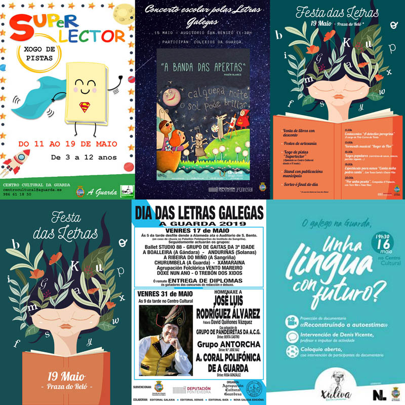 O mércores día 15 de maio arrancan na Guarda as actividades programadas para a celebración do Día das Letras Galegas