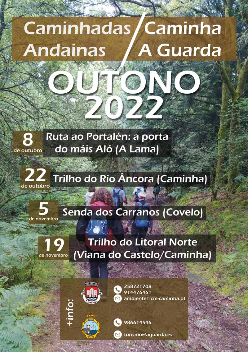 A Guarda e Caminha abren inscricións para as Andainas de Outono 2022