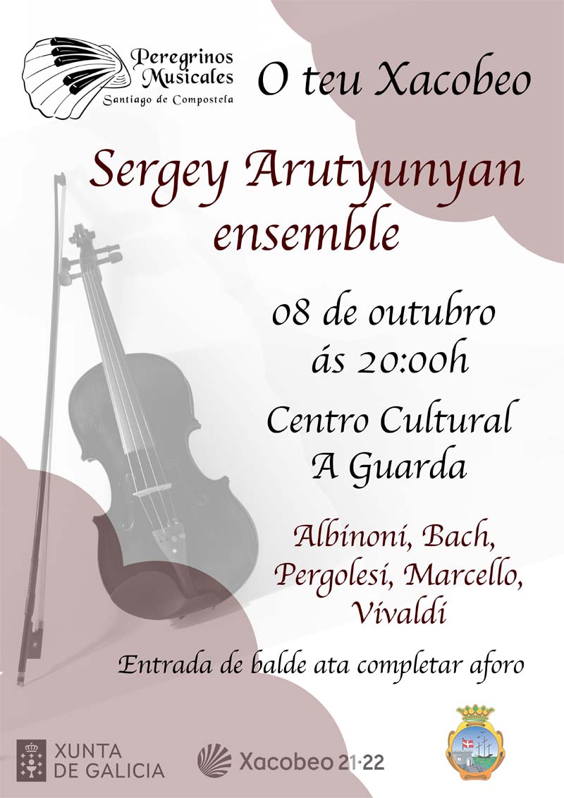 Concerto de Sergey Arutyunyan ensemble o sábado 8 de outubro na Guarda