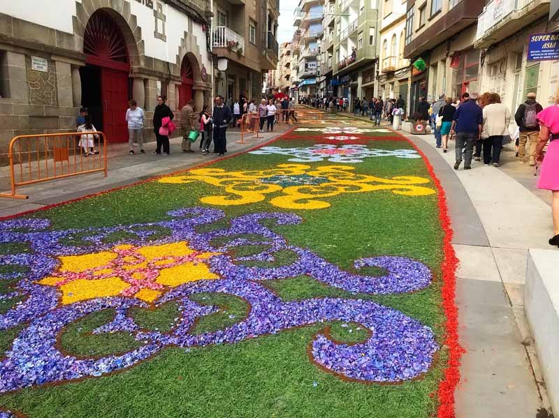 As tradicionais Alfombras florais regresan as rúas guardesas esta fin de semana