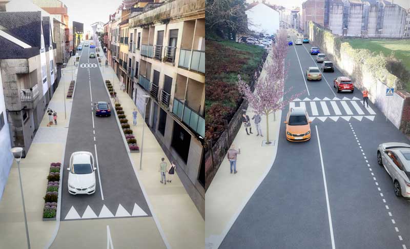 A Guarda adxudica as obras de mellora da mobilidade da rúa Coruña e camiño escolar do CEIP Sinde