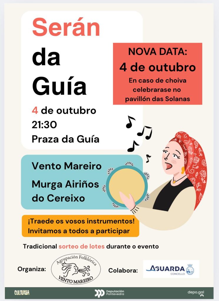 Vento Mareiro organiza o Serán da Guía para este sábado 4 de outubro
