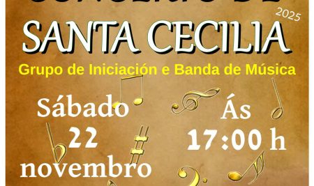 A Agrupación Musical da Guarda honra a Santa Cecilia cun concerto