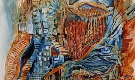 A artista Violeta Arisha expón a súa obra cargada de experimentación na Casa dos Alonso