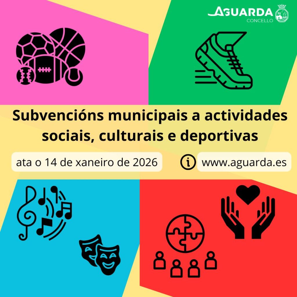 A Guarda abre o prazo para solicitar as subvencións deportivas, sociais e culturais