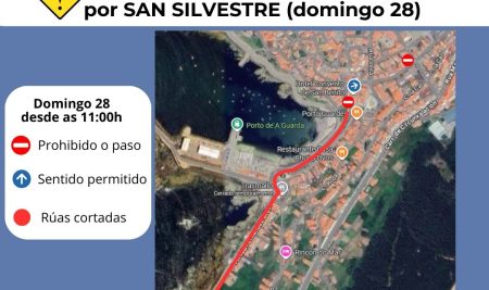 Cortes de tráfico este domingo con motivo da carreira de San Silvestre