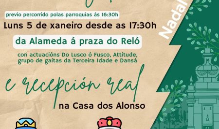 Os Reis Magos visitan A Guarda o próximo luns 5