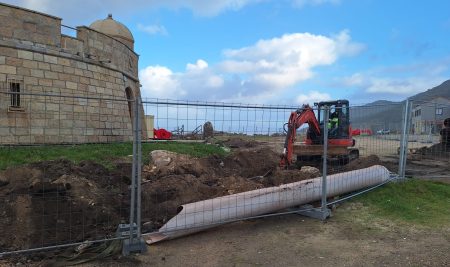 A zona da Atalaia da Guarda rehabilítase con zonas verdes e de descanso e aparcamentos