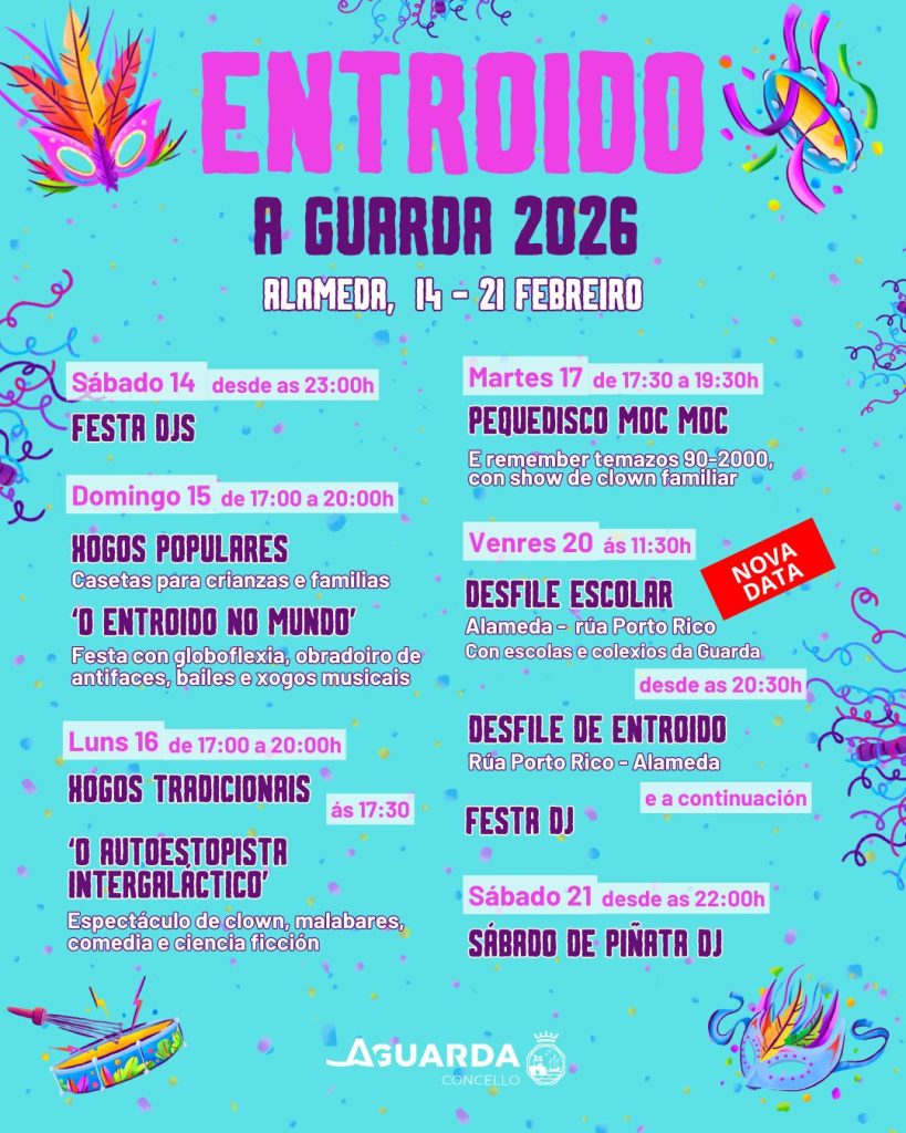 O desfile escolar de Entroido ten nova data: 20 de febreiro