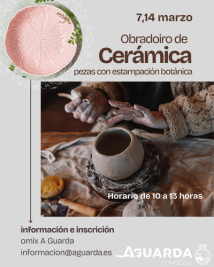 A Guarda organiza un novo obradoiro de cerámica