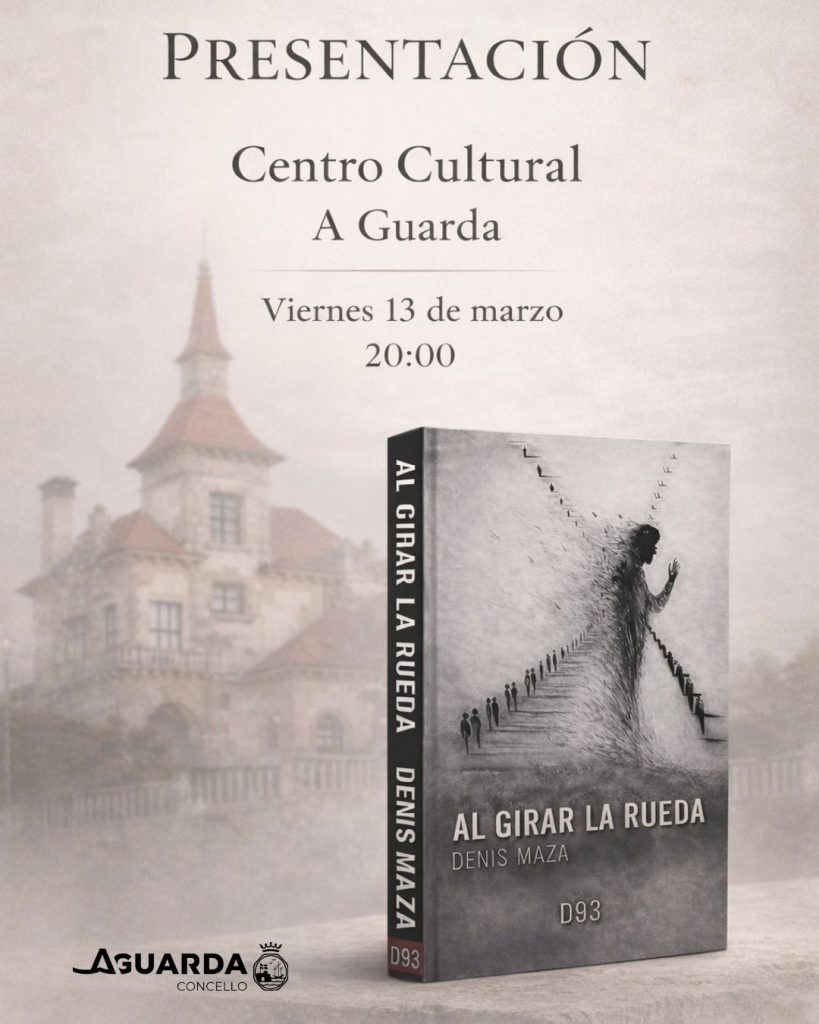 Denis Maza presenta o seu novo libro “Al girar la rueda” no Centro Cultural da Guarda