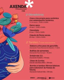 A OMIX da Guarda presenta a súa axenda para esta primavera/verán chea de actividades