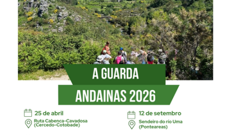 As andainas organizadas polo Concello da Guarda permiten coñecer a paisaxe e historia galegas