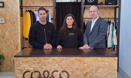 O alcalde da Guarda visita ‘Coeco Creative’ no seu novo local na rúa Brasil