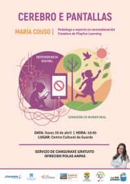 María Couso impartirá na Guarda unha charla sobre o impacto da tecnoloxía na infancia