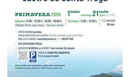 As visitas guiadas gratuítas polo Castro de Santa Trega retómanse pola primavera