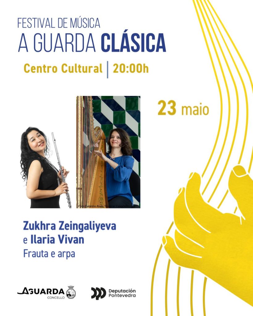 O festival A Guarda Clásica continúa este sábado coas artistas internacionais Zukhra Zeingaliyeva (Kazajistán) e Ilaria Vivan (Italia)