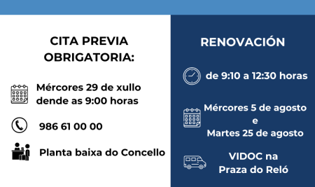 O VIDOC volve á Guarda en agosto para a renovación ou expedición do DNI e pasaporte