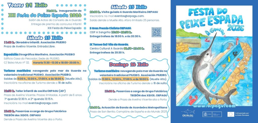 A XXI Festa do Peixe Espada convertirá A Guarda na capital gastronómica deste produto durante esta fin de semana