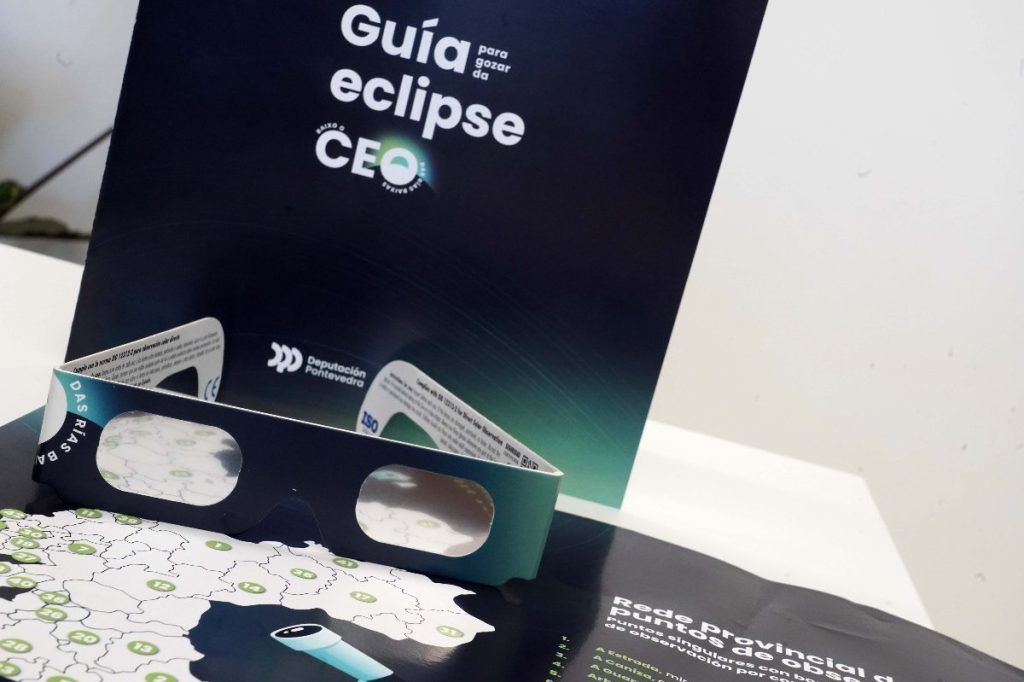 O Concello da Guarda repartirá mañá as gafas gratuítas para observar con seguridade a eclipse solar do 12 de agosto