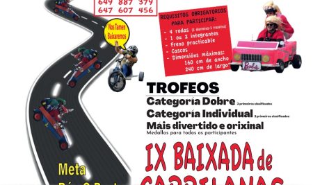 Os deseños e a creatividade sobre rodas serán protagonistas este sábado na Guarda coa IX Baixada de Carrilanas