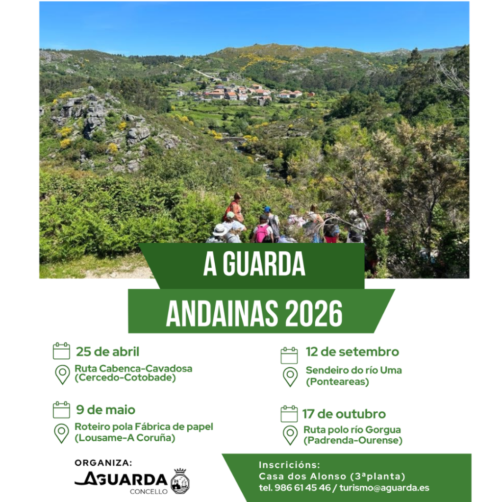 O Concello da Guarda abre a inscrición para as prazas dispoñibles das andainas