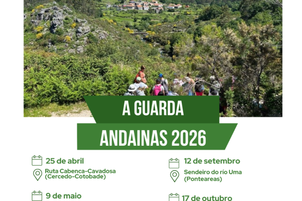 Cartel Andainas A Guarda 2026 RRSS
