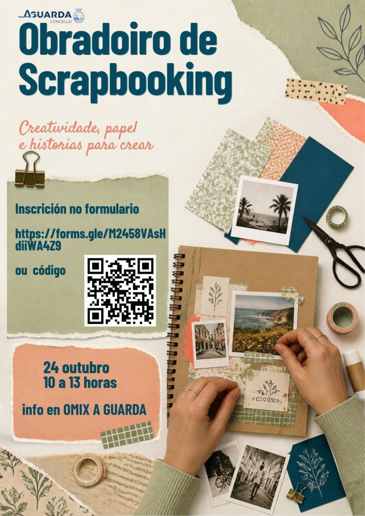 A OMIX do Concello da Guarda organiza un obradoiro de scrapbooking o 24 de outubro